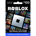 thumbnail image 1 of Roblox $100 Gift Card [Physical] + Exclusive Virtual Item, 1 of 2