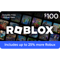 thumbnail image 1 of Roblox $100 eGift Card [Digital] + Exclusive Virtual Item, 1 of 9
