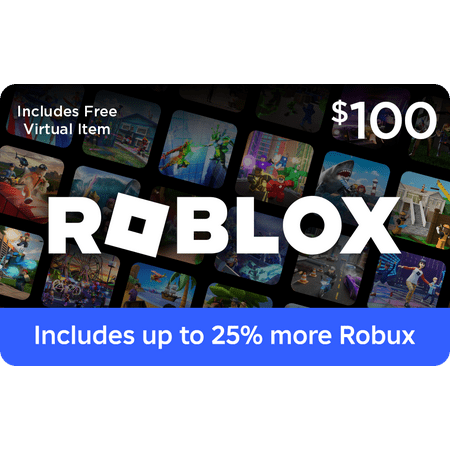 Roblox $100 eGift Card [Digital] + Exclusive Virtual Item