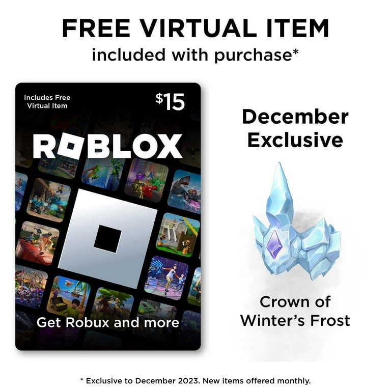 Roblox $15 Gift Card (Email Delivery) 