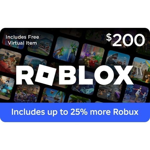 Roblox $200 eGift Card [Digital] + Exclusive Virtual Item.