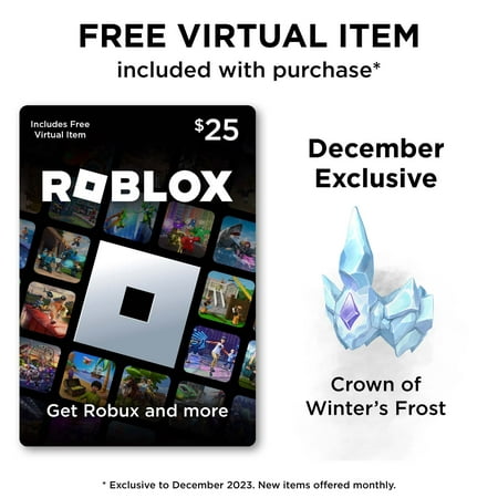 Roblox $25 Gift Card - [Digital] + Exclusive Virtual Item