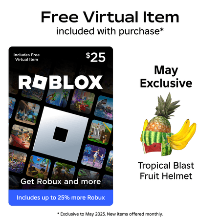 Roblox $25 Gift Card [Physical] + Exclusive Virtual Item