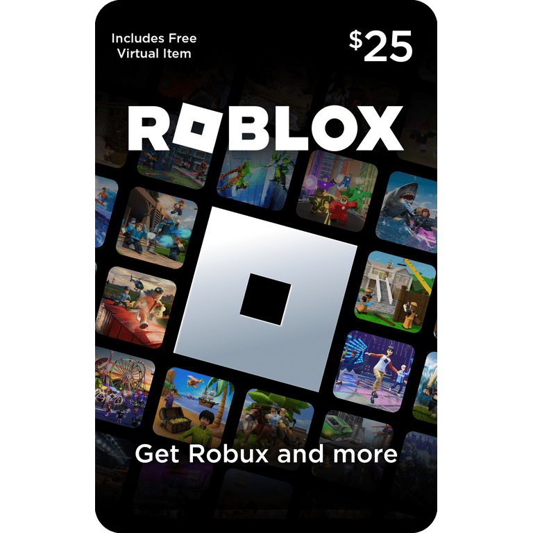 Roblox $25 Physical Gift Card