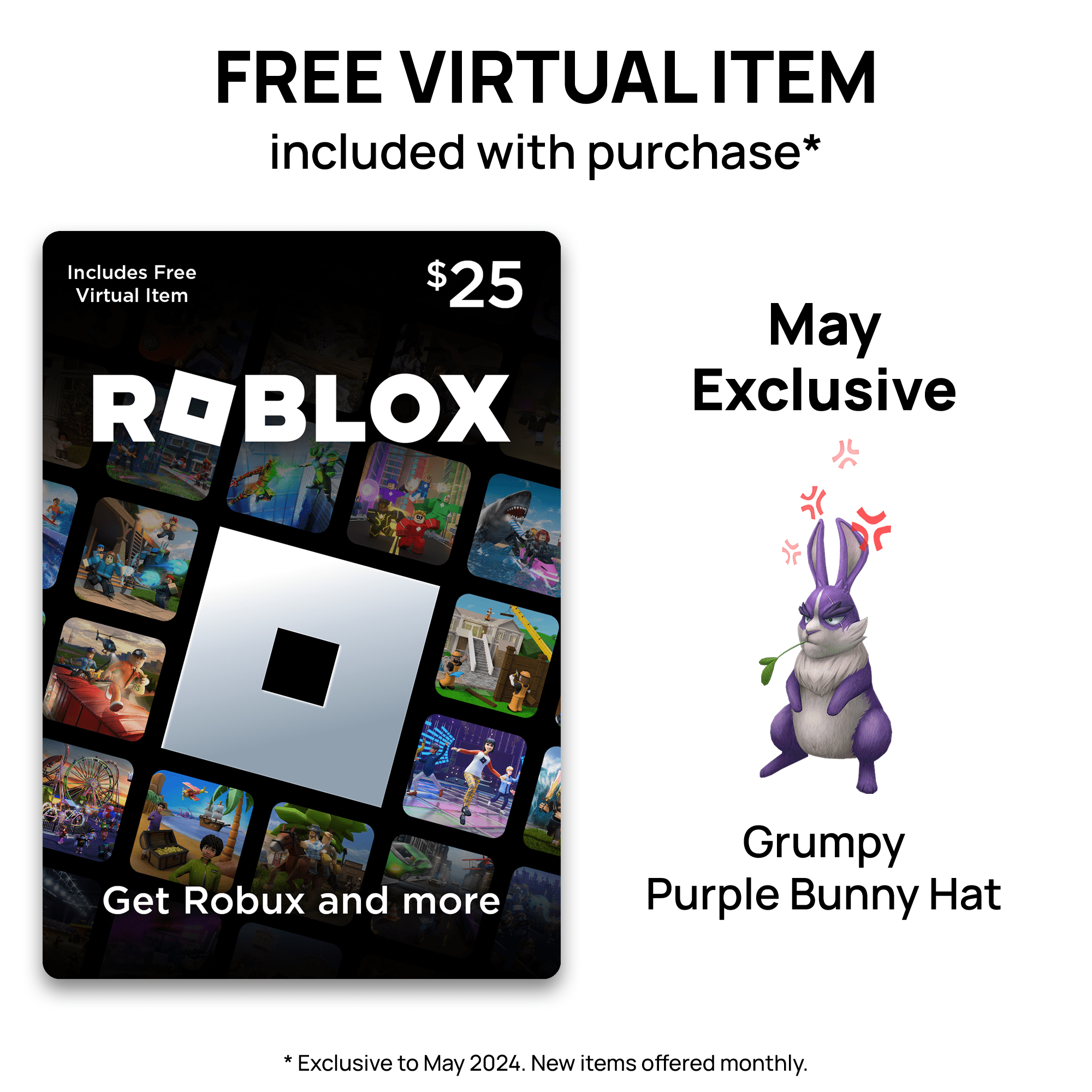 Roblox Gift Cards In Roblox Walmart Com Roblox 25 EGift Card Digital Exclusive Virtual Item 95ee8342 8f24 4aa2 Bb93 
