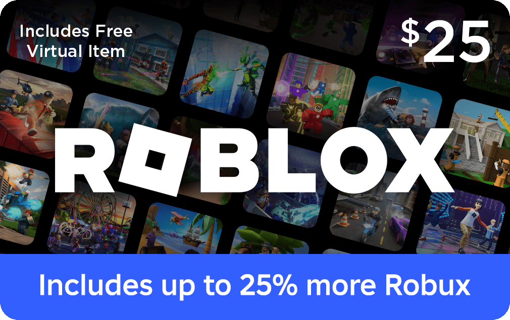Roblox $25 eGift Card [Digital] + Exclusive Virtual Item.