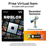 Roblox $25 eGift Card [Digital] + Exclusive Virtual Item.