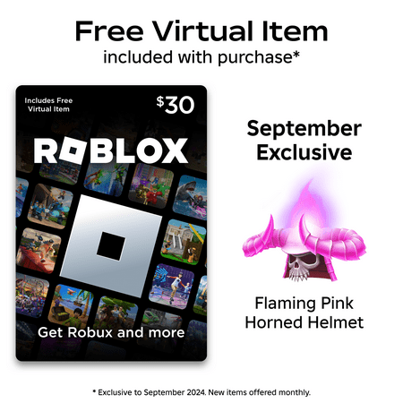 Roblox $30 eGift Card [Digital] + Exclusive Virtual Item.