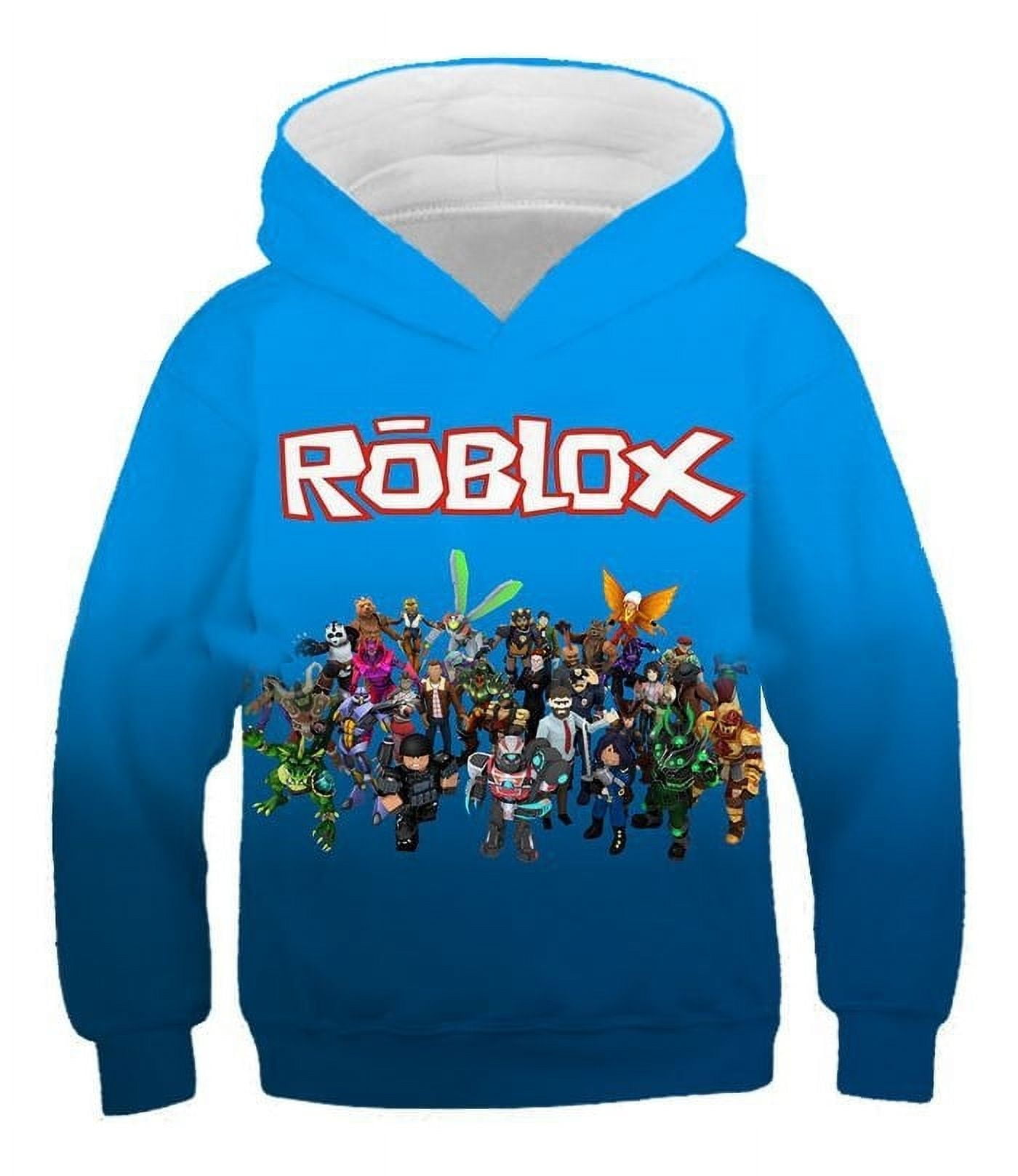 Roblox 3D Print Hoodie for Kids Casual Hooded Sweatshirt Long