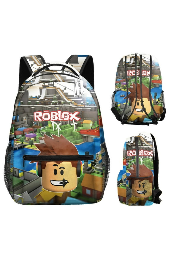 Roblox 3D Theme Waterproof Backpack, Laptop Bag, Stylish Lightweight Travel Bag