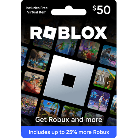 Roblox - $50 Physical Gift Card [Includes Virtual Item]