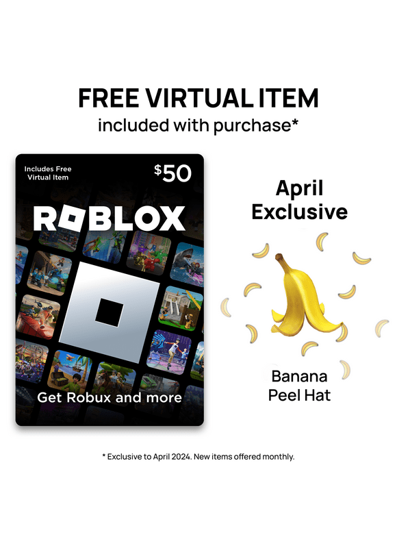 Roblox $50 Gift Card [Physical] + Exclusive Virtual Item