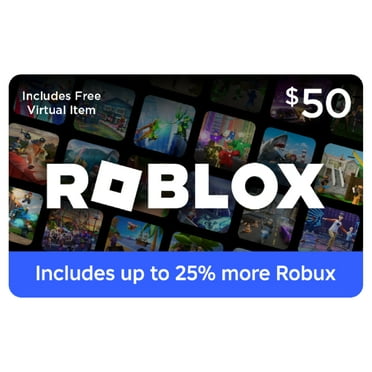 Roblox $50 eGift Card [Digital] + Exclusive Virtual Item