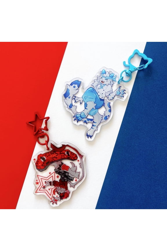 Roblox Acrylic Keychains | Double Sided Epoxy Clear Charm (1 keychain)