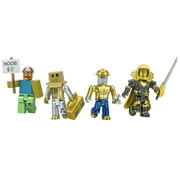 Roblox Action Collection - 15th Anniversary Gold 4 Figure Pack [Includes Exclusive Virtual Item]