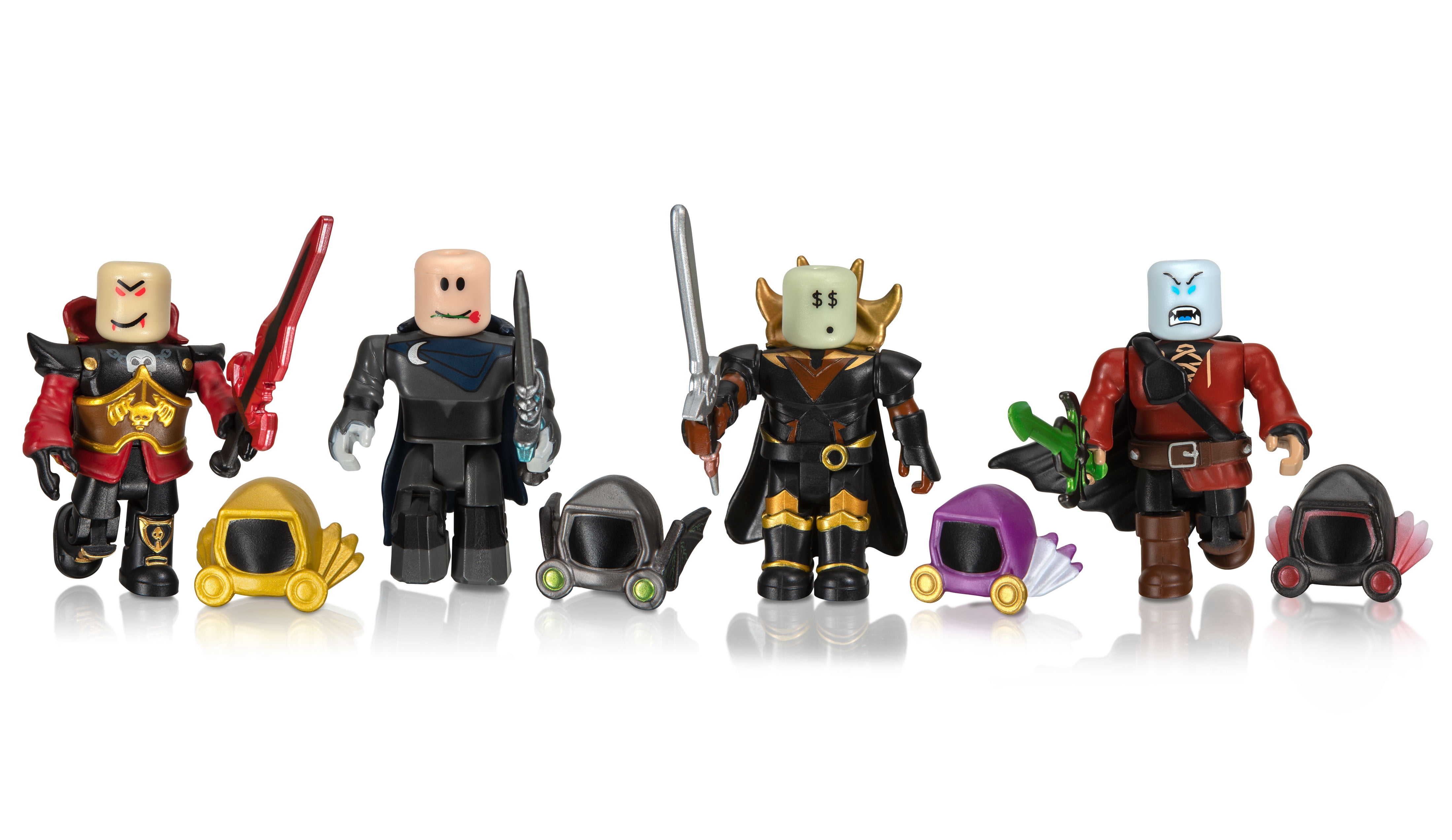 Roblox Action Collection - Dominus Dudes Four Figure Pack [Includes  Exclusive Virtual Item] 