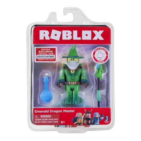 Roblox Action Collection - Emerald Dragon Master Figure Pack [Includes Exclusive Virtual Item]