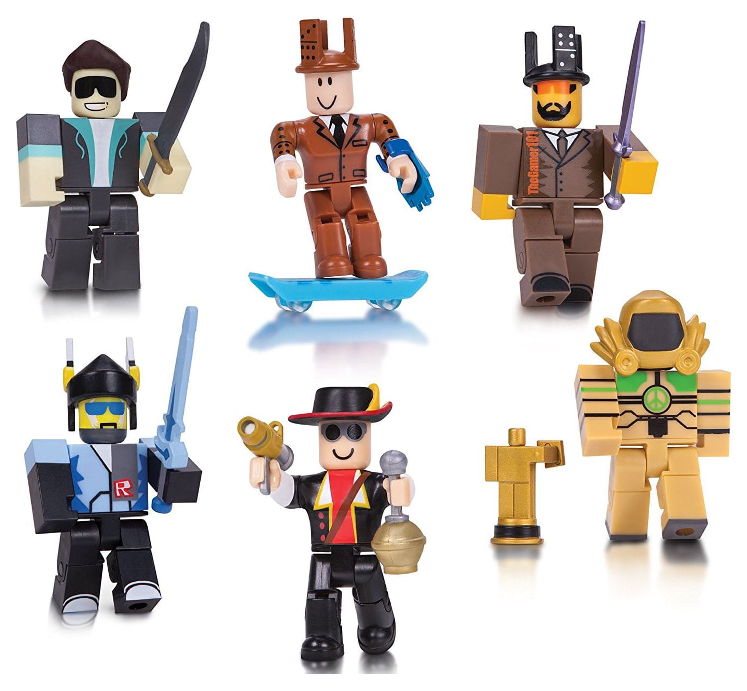 Roblox Action Collection - Legends of Roblox 15th Anniversary Gold Six  Figure Pack, 6 years and up [Includes Exclusive Virtual Item]