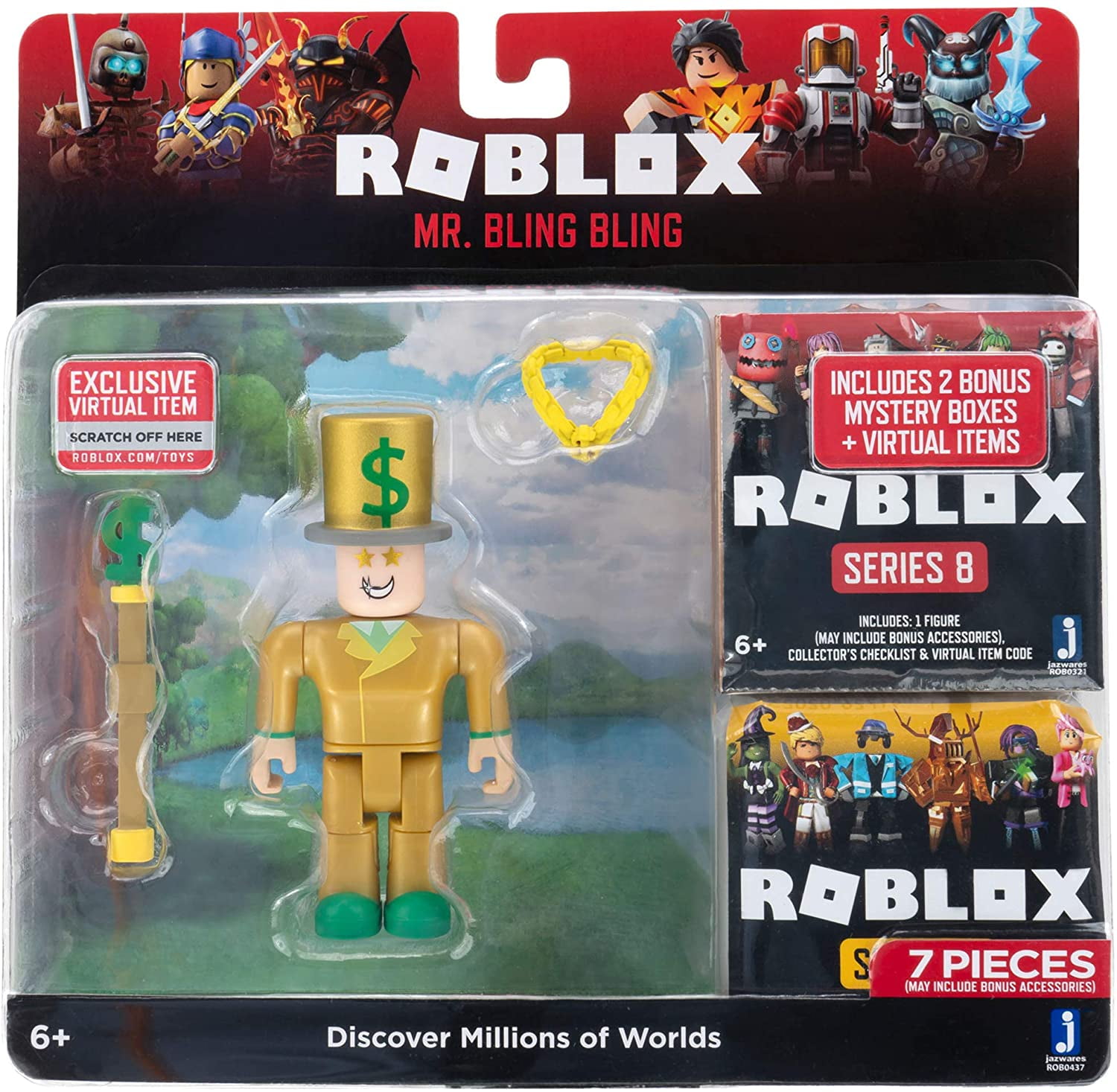 Roblox Mystery Box & Accessories pack series 6 With Virtual Code New Lot of  (3)