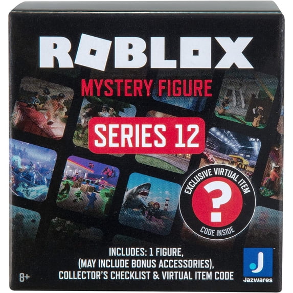 Roblox Action Figure Mystery Blind Box, 2-Pack - Series 12 - Mix & Match Collectible Minifigures & Accessories w/Exclusive Virtual Item Code - Gift for Kids - 8+