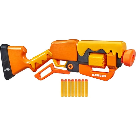 Roblox Adopt Me!: Bees! Lever Action Dart Blaster, Rotating 8-Dart Drum, 8 Elite Darts, Code to Unlock in-Game Virtual Item