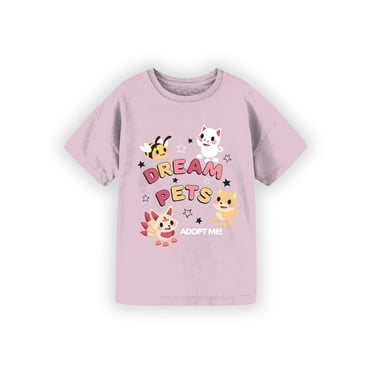 Roblox Adopt Me! Girls Short Sleeve Graphic T-Shirt, Sizes 4-16