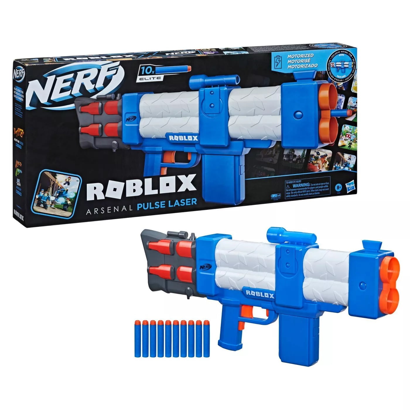 NERF Roblox Zombie Attack: Viper Strike Dart Blaster, Code to Redeem  Exclusive Virtual Item, Clip, 6 Elite Darts