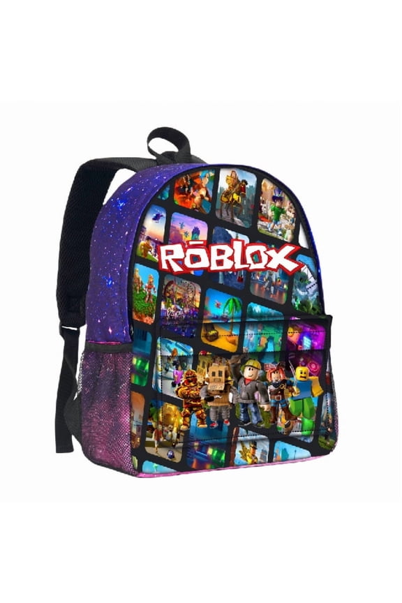 Roblox Backpack Unisex Adjustable Shoulder Strap Polyester School Backpack laptop bag