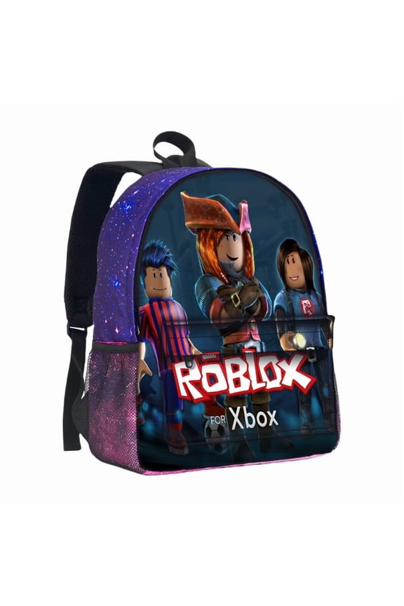 Roblox Backpack Unisex Adjustable Shoulder Strap Polyester School Backpack laptop bag