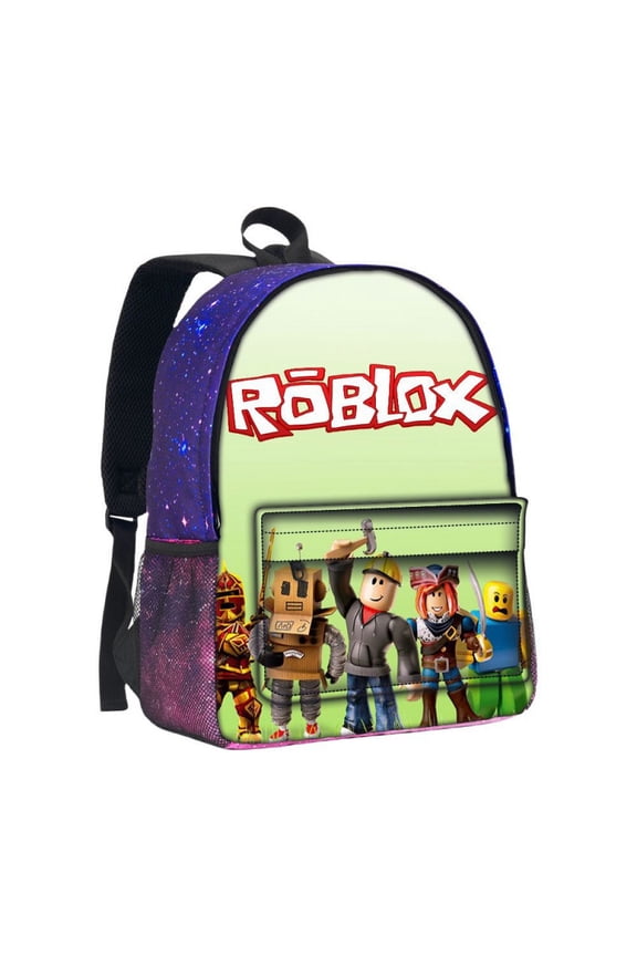 Roblox Backpack Unisex Adjustable Shoulder Strap Polyester School Backpack laptop bag
