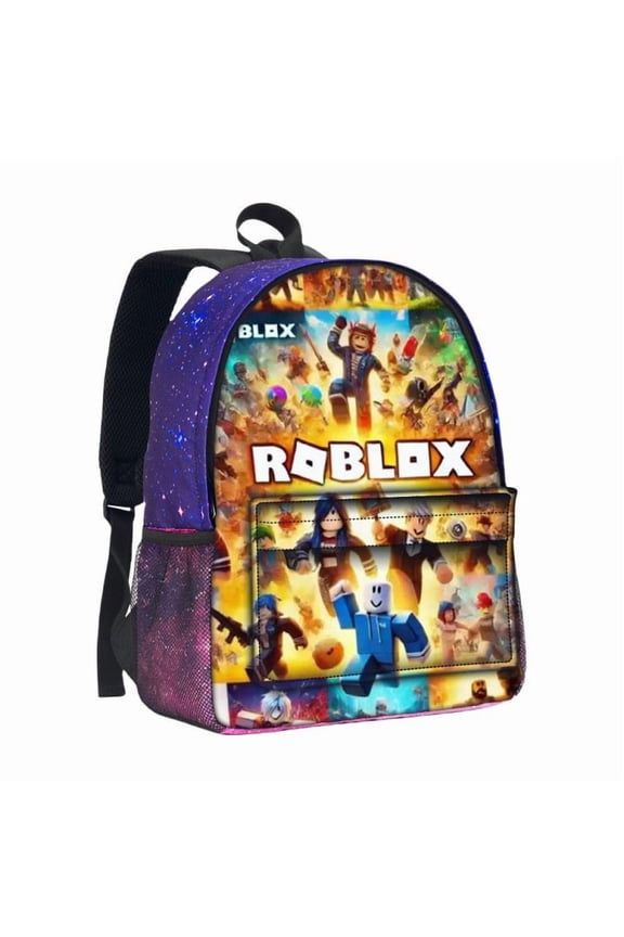 Roblox Backpack Unisex Adjustable Shoulder Strap Polyester School Backpack laptop bag
