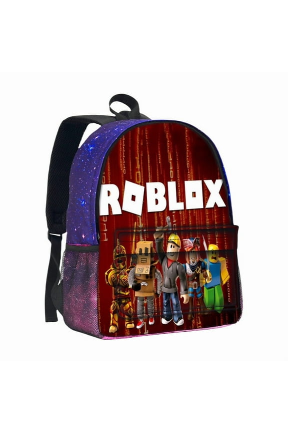 Roblox Backpack Unisex Adjustable Shoulder Strap Polyester School Backpack laptop bag