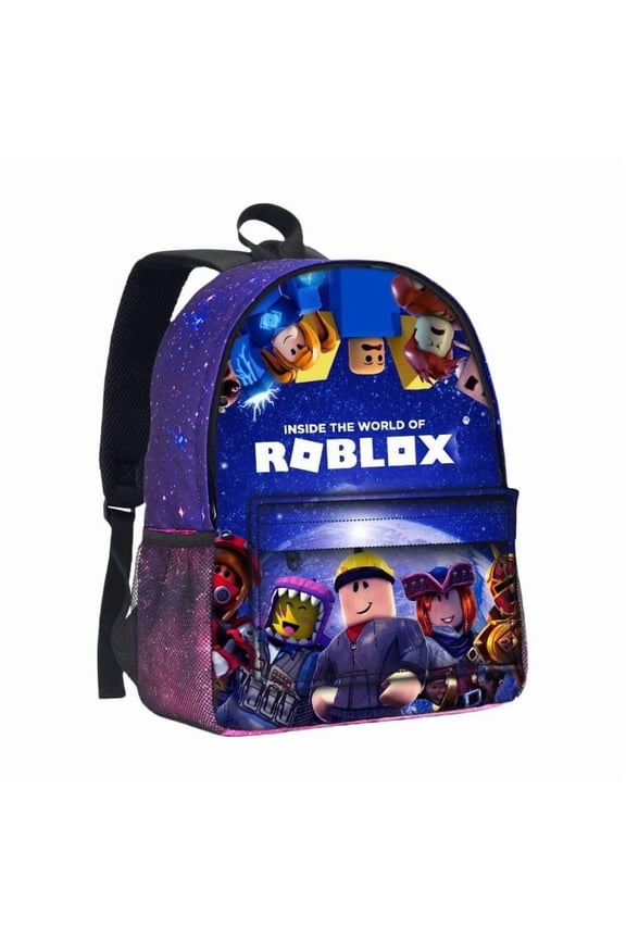 Roblox Backpack Unisex Adjustable Shoulder Strap Polyester School Backpack laptop bag