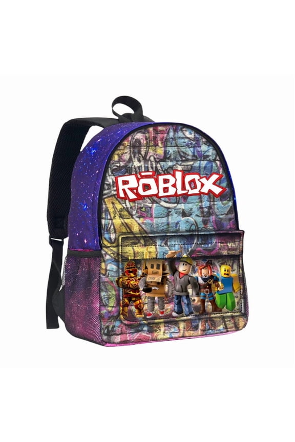 Roblox Backpack Unisex Adjustable Shoulder Strap Polyester School Backpack