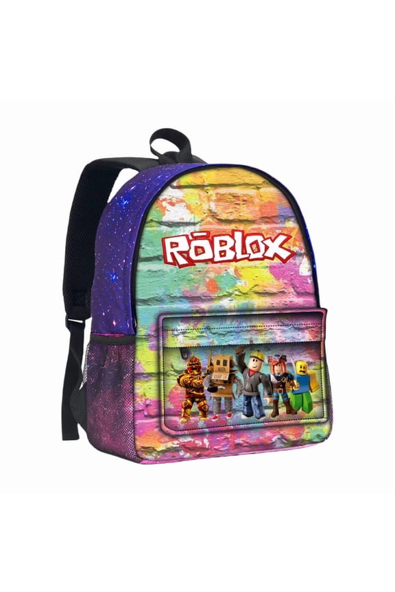 Rob Backpack Unisex Adjustable Shoulder Strap Polyester School Backpack