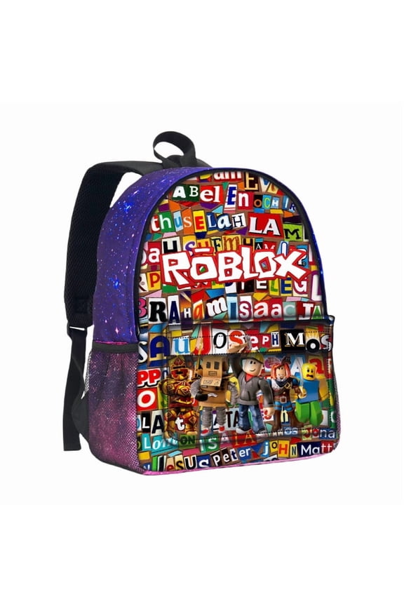 Roblox Backpack Unisex Adjustable Shoulder Strap Polyester School Backpack