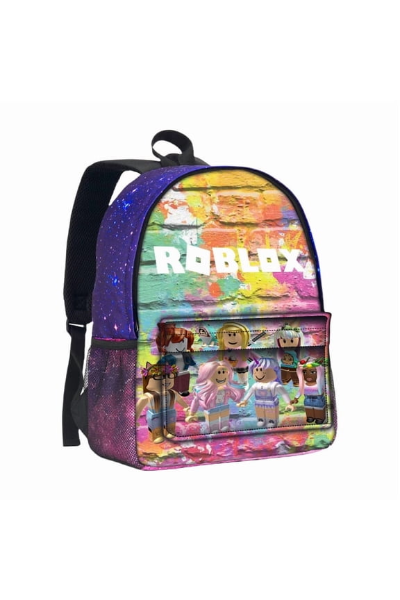 Roblox Backpack Unisex Adjustable Shoulder Strap Polyester School Backpack