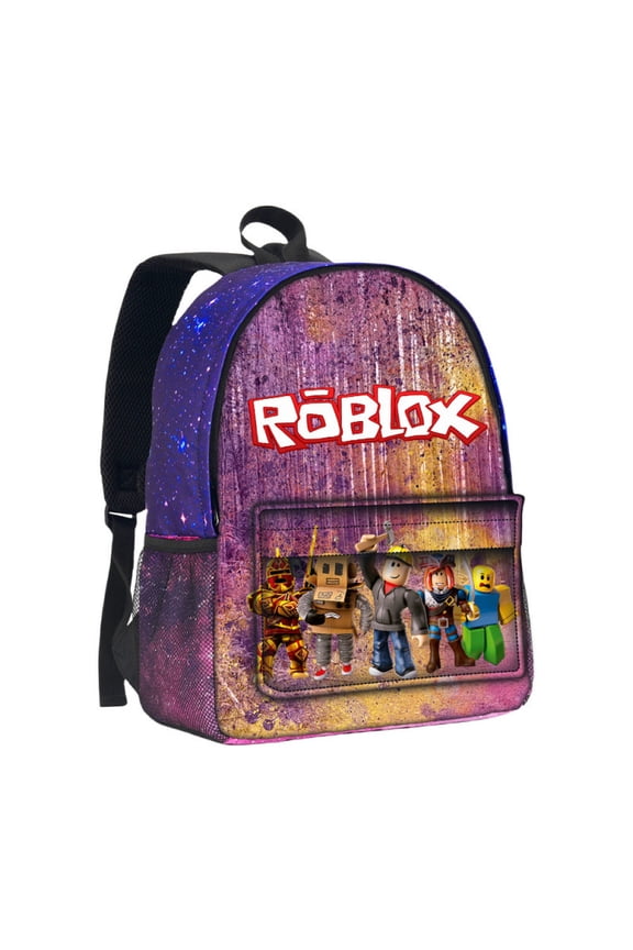 Roblox Backpack Unisex Adjustable Shoulder Strap Polyester School Backpack