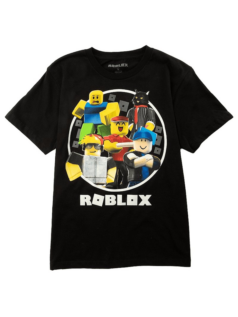 Large Roblox Big Boys' Character Circle Short Sleeve T-Shirt, Kids