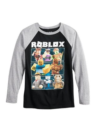 Roblox Face 12 Boy Character T-Shirt, Children Costume Shirts, Kids Outfit  ~