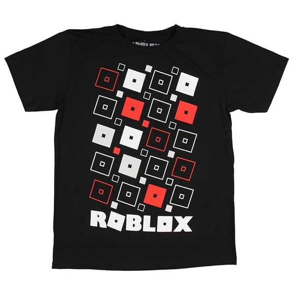 Roblox Boy's Square Logo Short Sleeve Tee, Black, Size 8