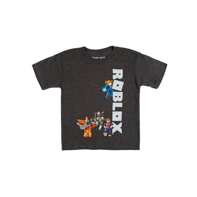 ⚡⚡⚡ Boys Black Roblox T-Shirt Size XL (s18) RN# 115665 - FREE
