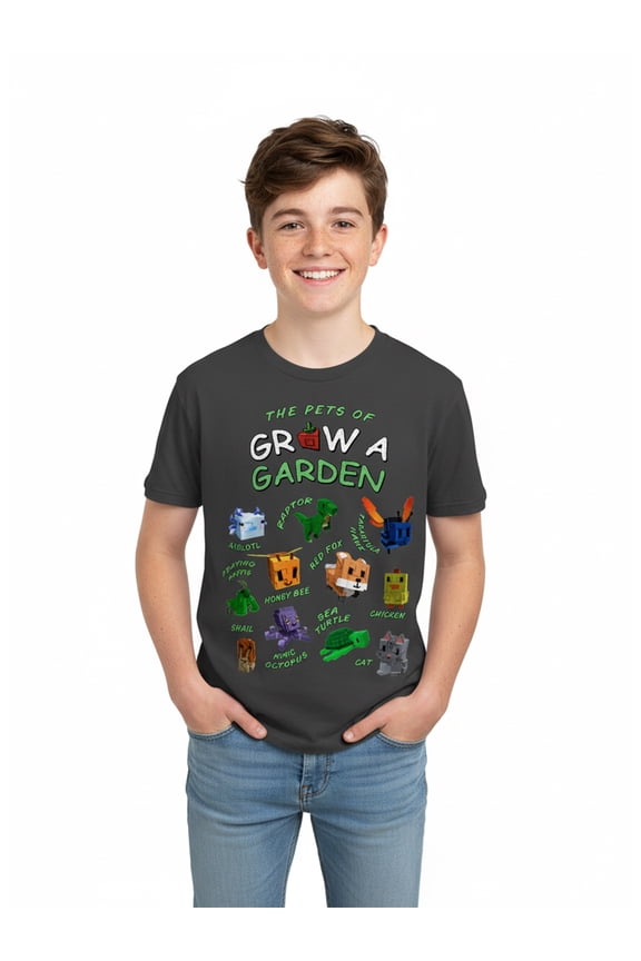 Boys' & Big Boys' Grow a Garden Graphic Tee with Short Sleeves, Sizes 4-18