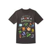 Roblox Boys' & Big Boys' Grow a Garden Graphic Tee with Short Sleeves, Sizes 4-18