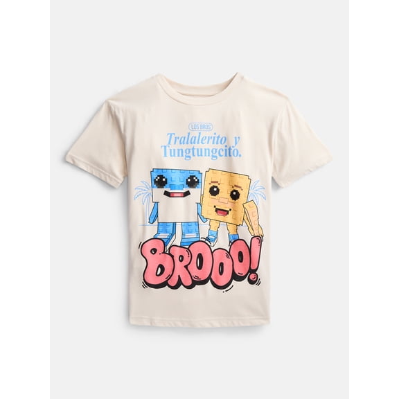 Roblox "Steal a Brainrot" Boys' Short Sleeve Graphic T-Shirt, Sizes 4-18