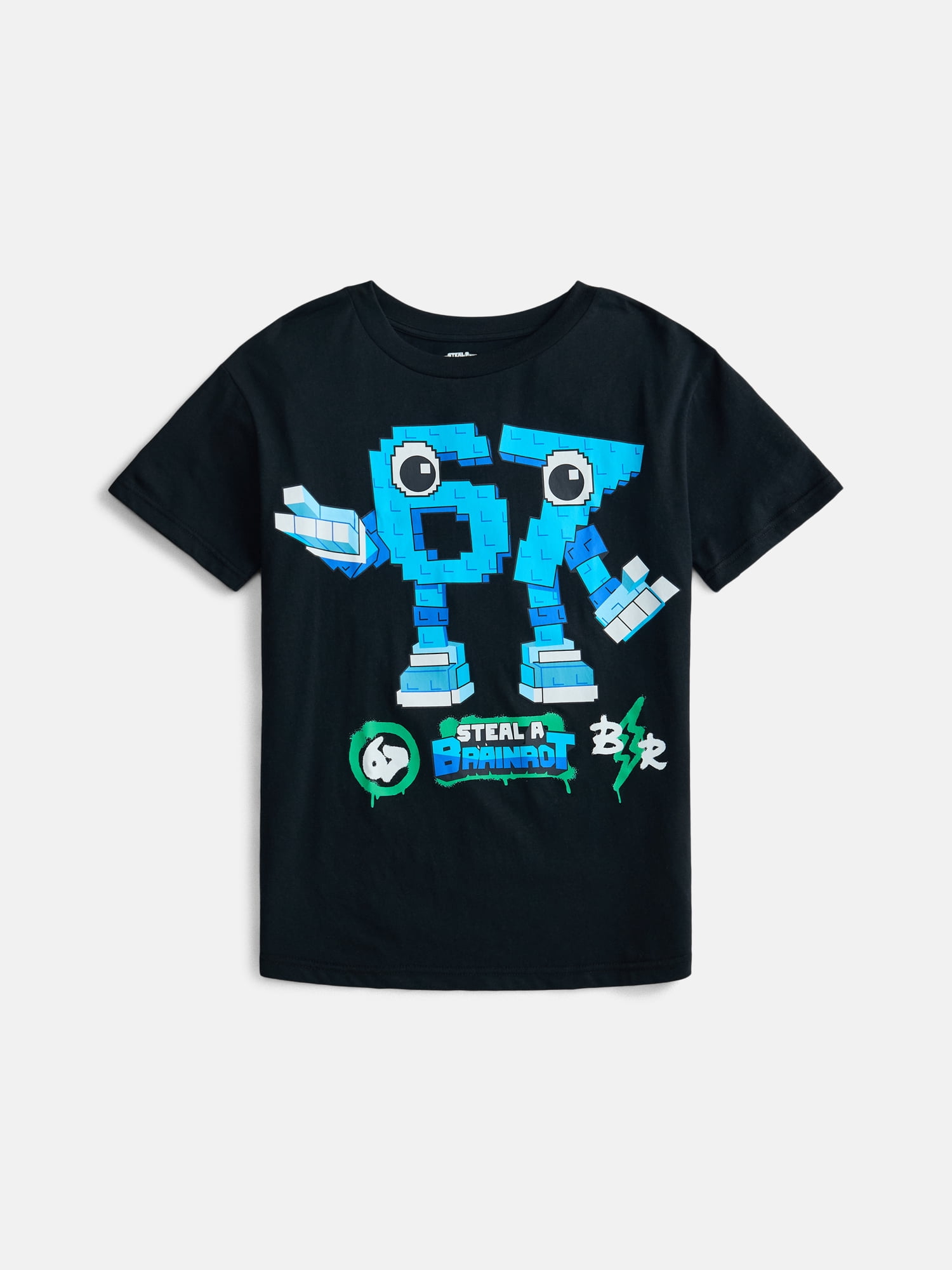 Roblox "Steal a Brainrot" Boys' Short Sleeve Graphic T-Shirt, Sizes 4-18