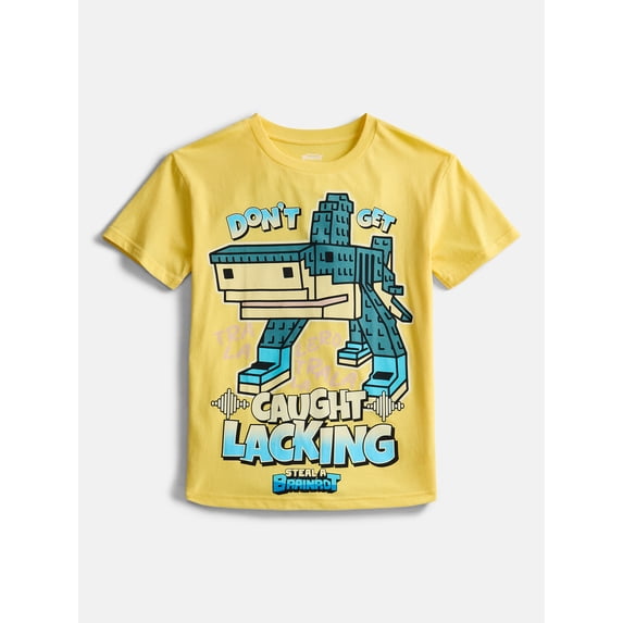Roblox "Steal a Brainrot" Boys' Short Sleeve Graphic T-Shirt, Sizes 4-18