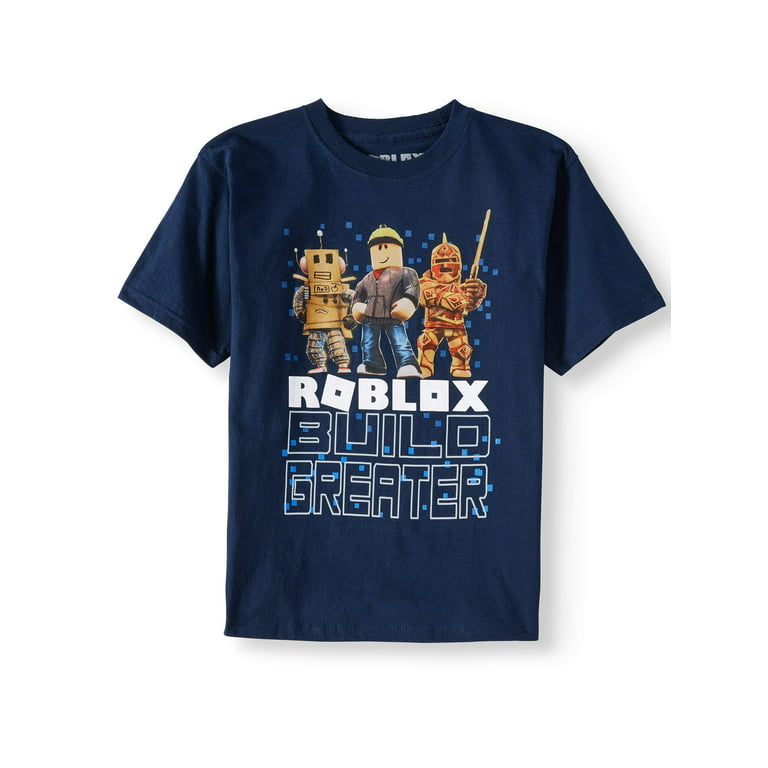 Roblox Build Greater Short Sleeve Graphic T-Shirt, Sizes 4-16 - Walmart.Com