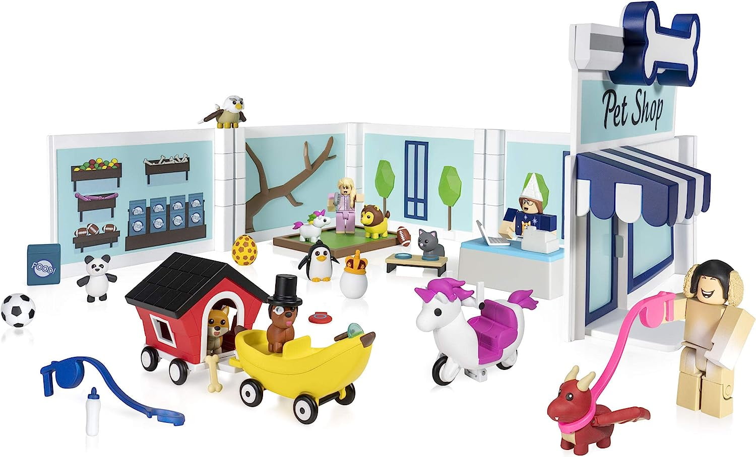 Roblox Celebrity Collection - Adopt Me: Pet Store Deluxe Playset [Includes  Exclusive Virtual Item] 