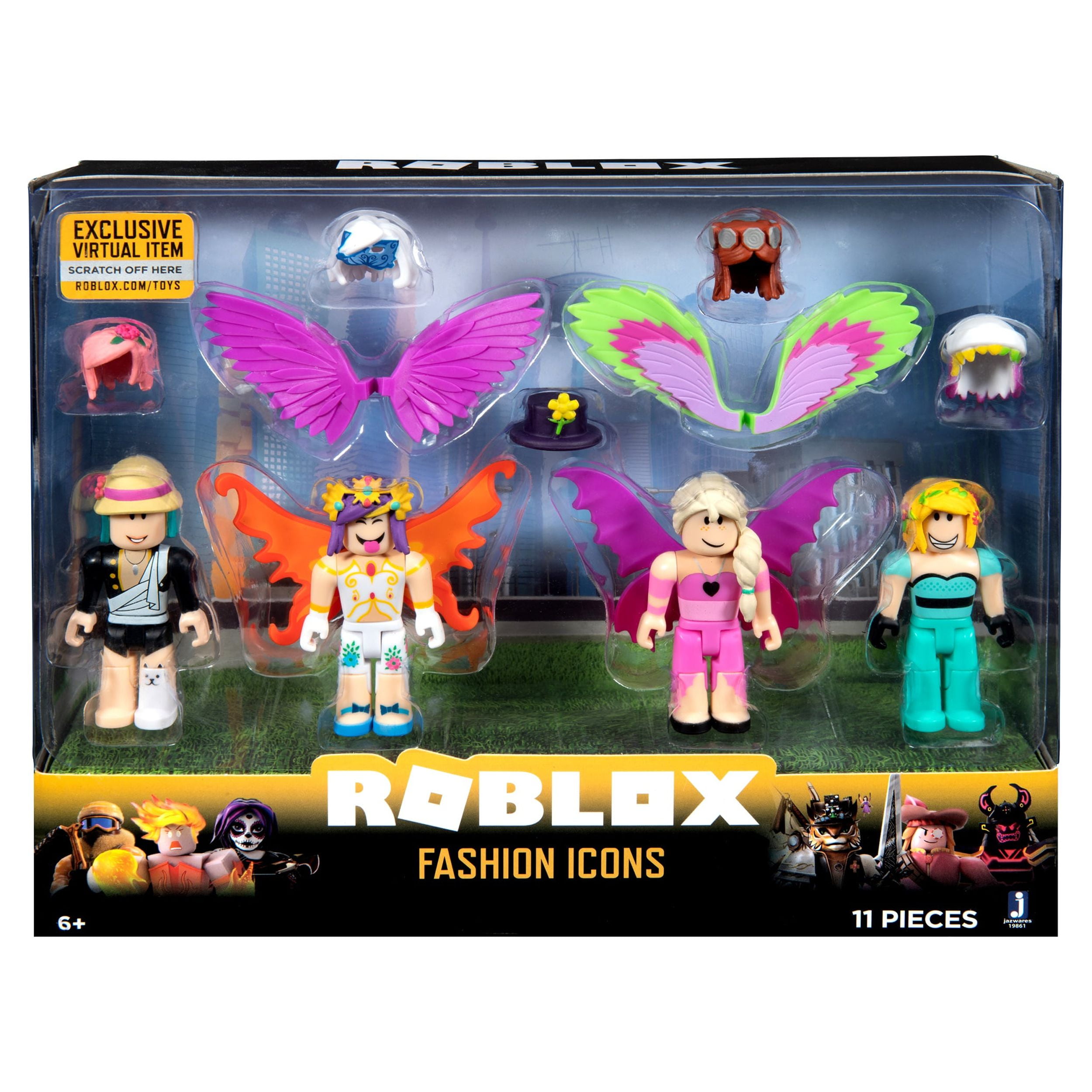 Roblox Celebrity Collection - Fashion Icons Four Figure Pack [Includes  Exclusive Virtual Item] 